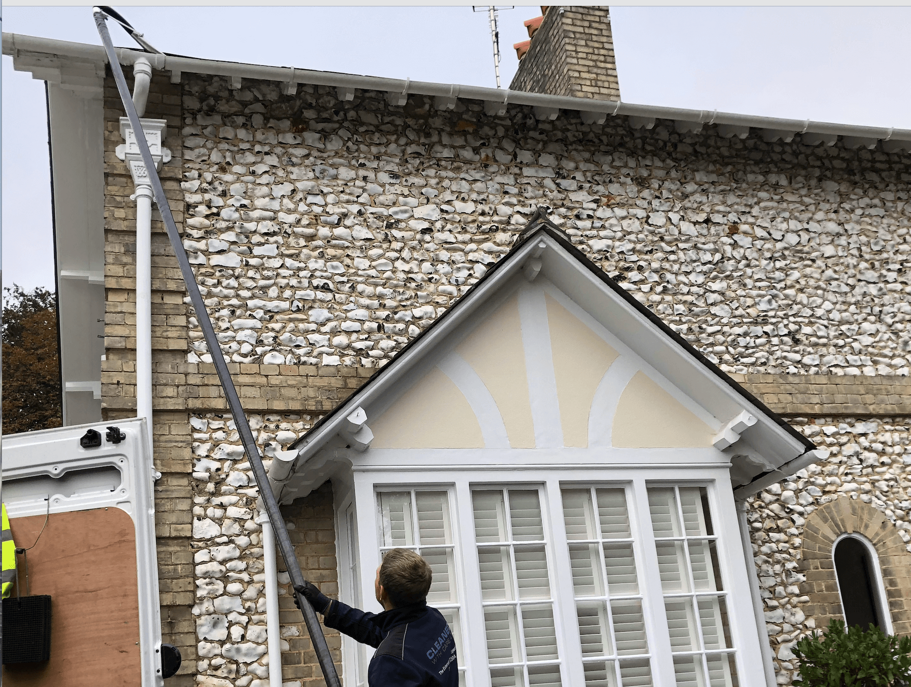 Professional gutter cleaning tools and equipment used by The Roof Moss Cleaners in Four Marks